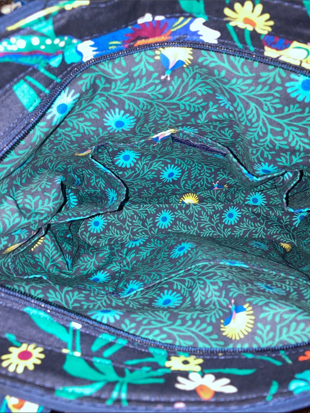 Vera Bradley Navy Moonlight Tote Bag - Picture 8 of 14